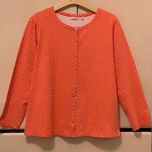 Susan Graver snap cardigan